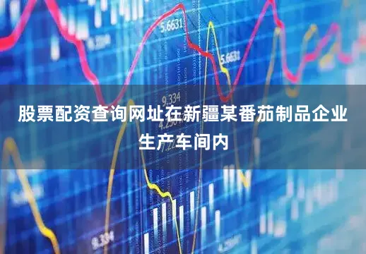 股票配资查询网址在新疆某番茄制品企业生产车间内